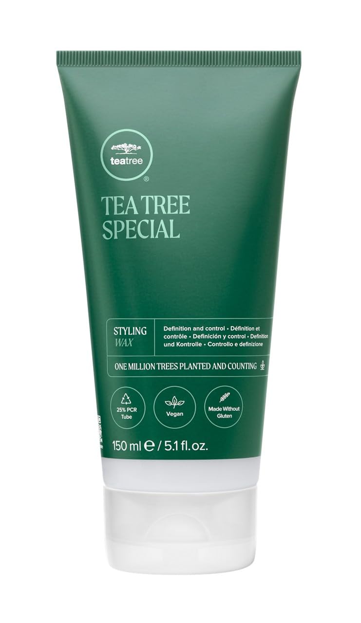 Tea Tree Styling Wax, Adds Definition + Hold, For All Hair Types, 5.1 fl. oz.