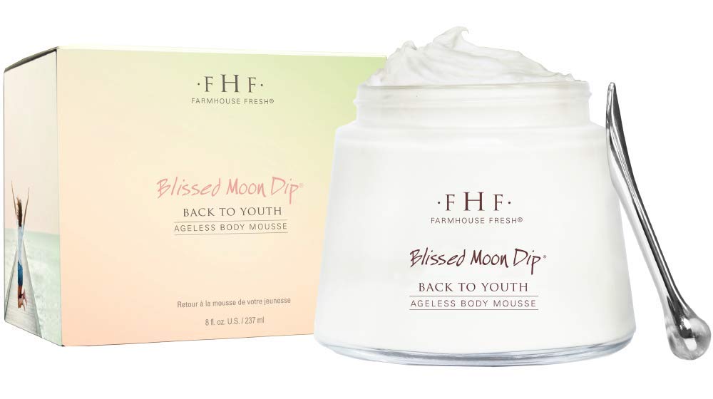 FarmHouse Fresh Body Lotion, Firming Moisturizing Peptide Cream. Blissed Moon Dip Back To Youth Ageless Body Mousse. 8 Fl Oz
