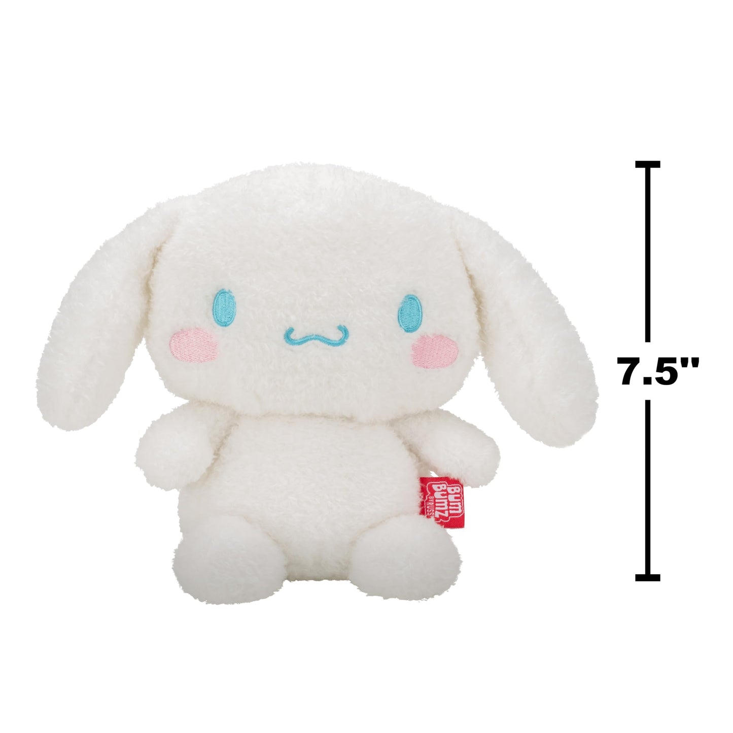 BumBumz 7.5" Hello Kitty & Friends Cinnamoroll Plush - Classic Sanrio Collectible Toy by Squishmallows Makers - Ages 3+