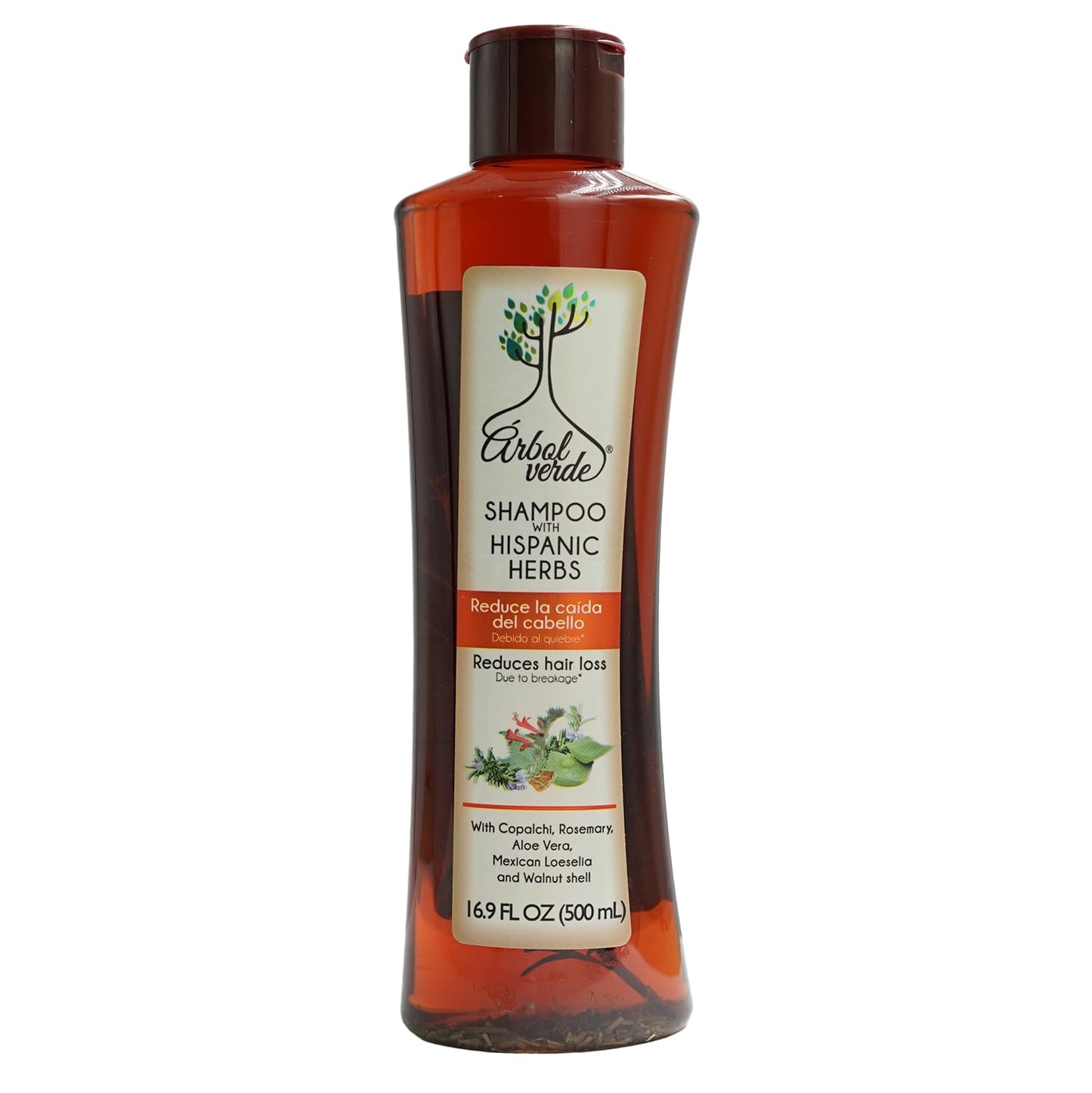 Árbol Verde Natural Anti Hair Loss Shampoo 16.9 fl oz | Strengthens & Reduces Hair Loss | With Natural Extracts | For All Hair Types | Made in Mexico