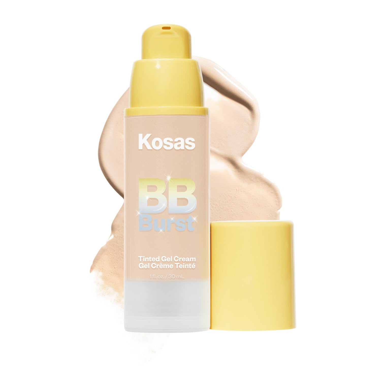 Kosas BB Burst Tinted Face Gel Cream – Hydrating, Collagen-Boosting, Lightweight Buildable Coverage – Smooths & Moisturizes Skin, 1oz, Light Neutral 12