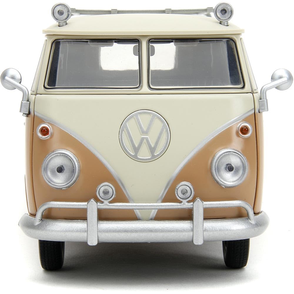 Transformers Rise of The Beast 1:24 Volkswagen Bus Wheeljack w/Robot On Chassis Die-Cast Car, Toys for Kids and Adults