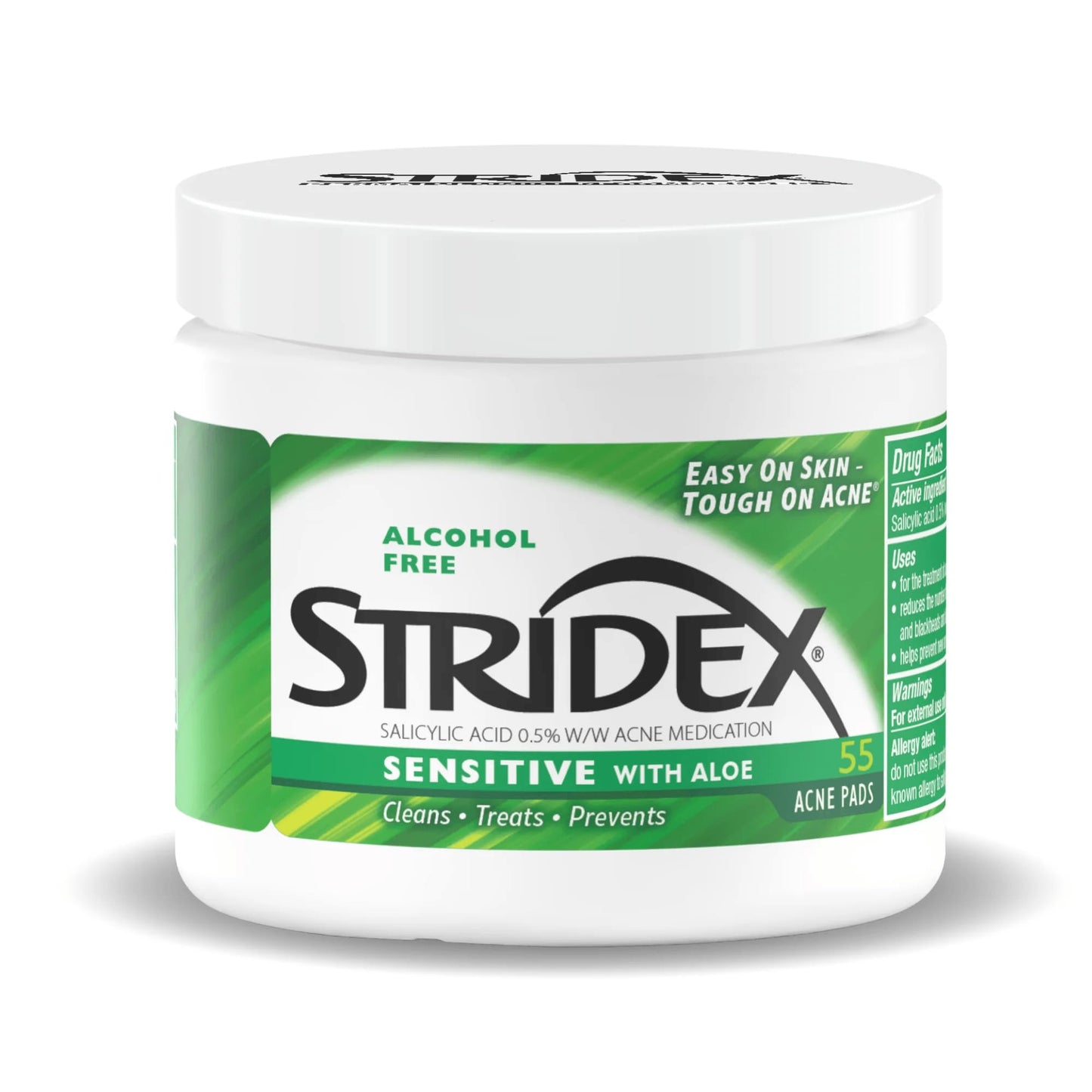 Stridex Sensitive with Aloe, Alcohol Free, 55 Soft Touch Pads