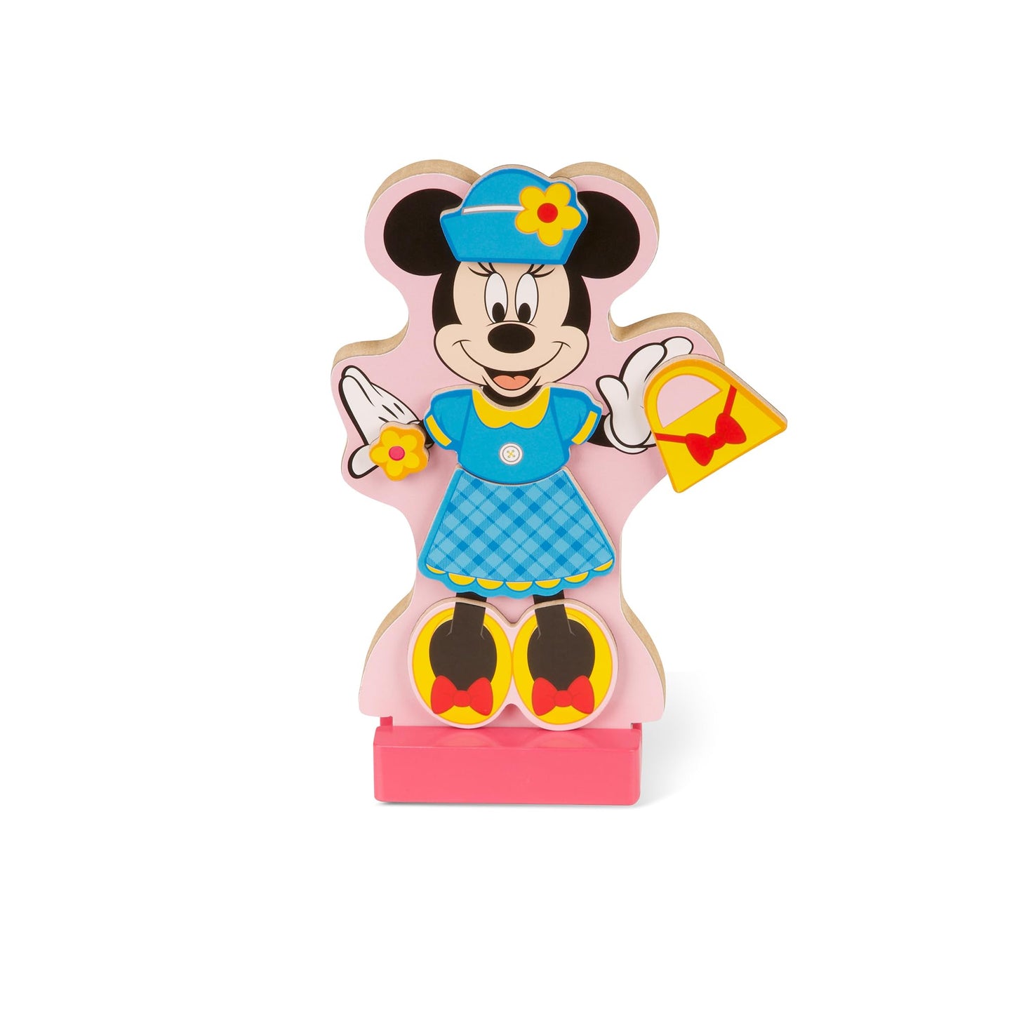 Melissa & Doug Disney Minnie & Daisy Magnetic Dress-Up Wooden Dolls, 40+ Pc Pretend Play Set for Kids 3+