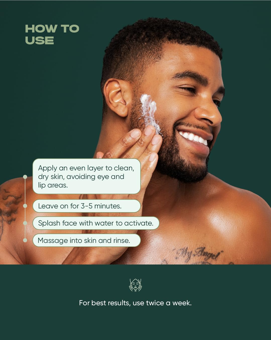 Buttah Skin Tea Tree & Aloe Exfoliating Scrub 3oz – Multi-Tasking Cleanser with Kaolin Clay & Tea Tree Oil, Natural Skin Care, Black-Owned