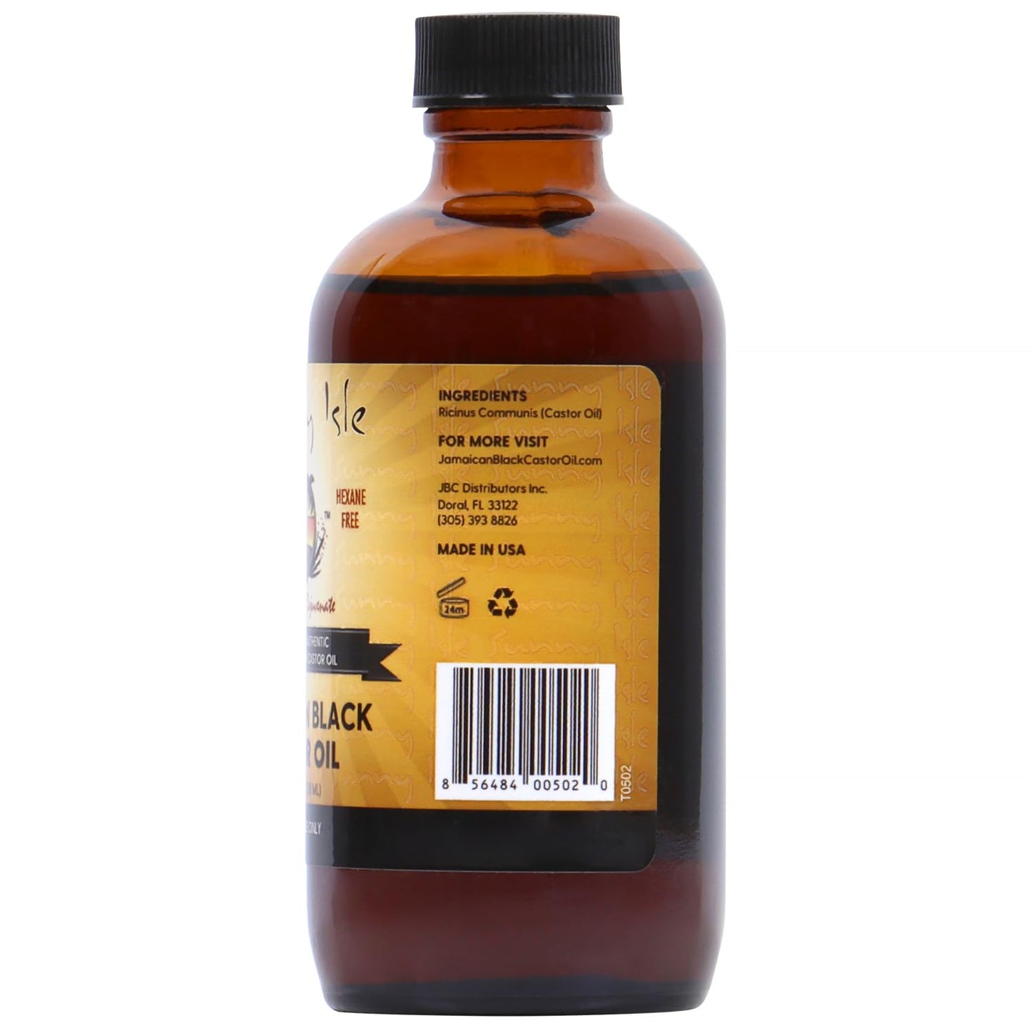 Sunny Isle Jamaican Black Castor Oil 4oz | 100% Natural for Hair, Scalp and Skin Care
