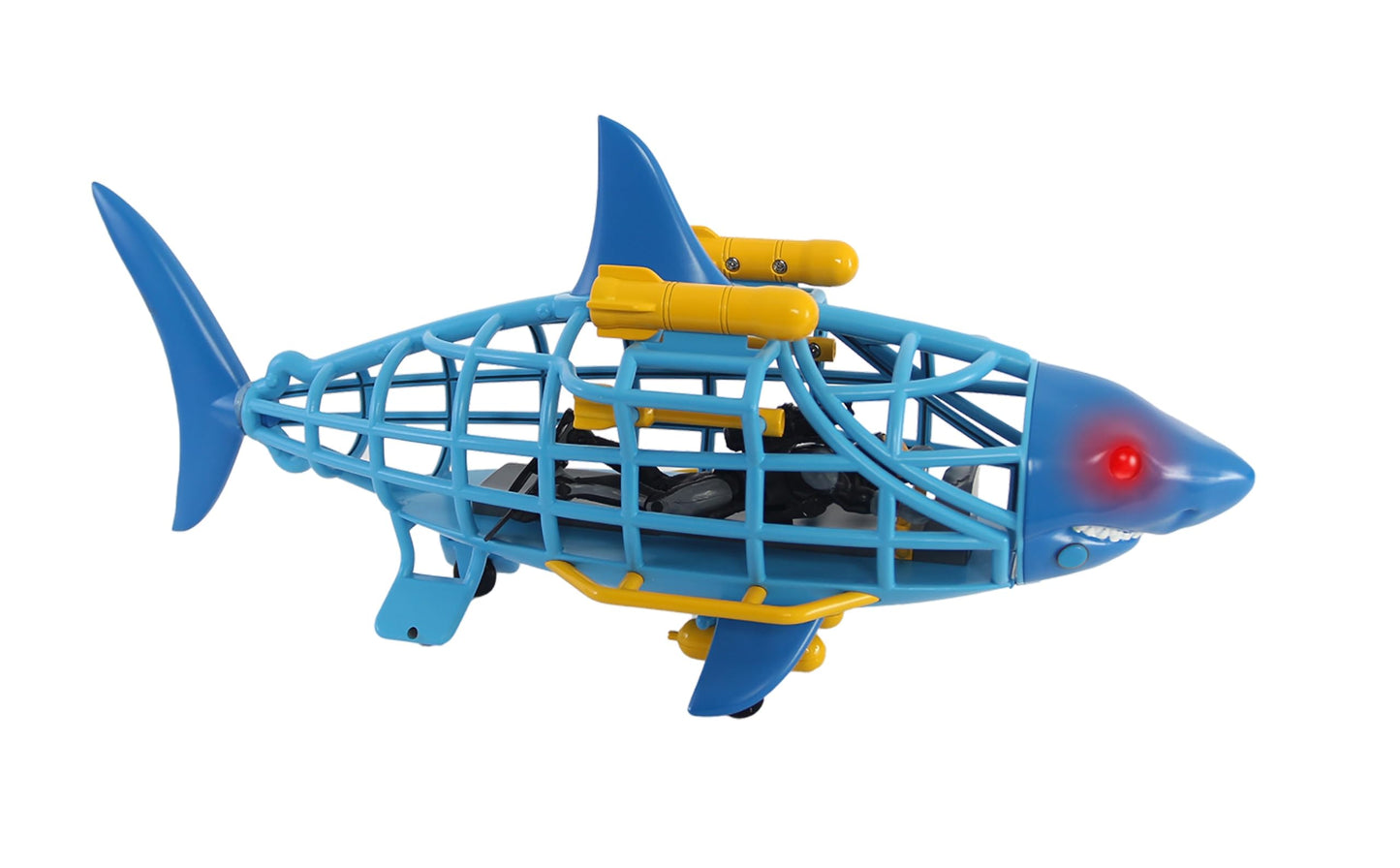 Animal Planet Shark Submarine Adventure Playset – Lights & Sounds Submarine with Chomping Great White Shark & Diver for Kids Ages 3+