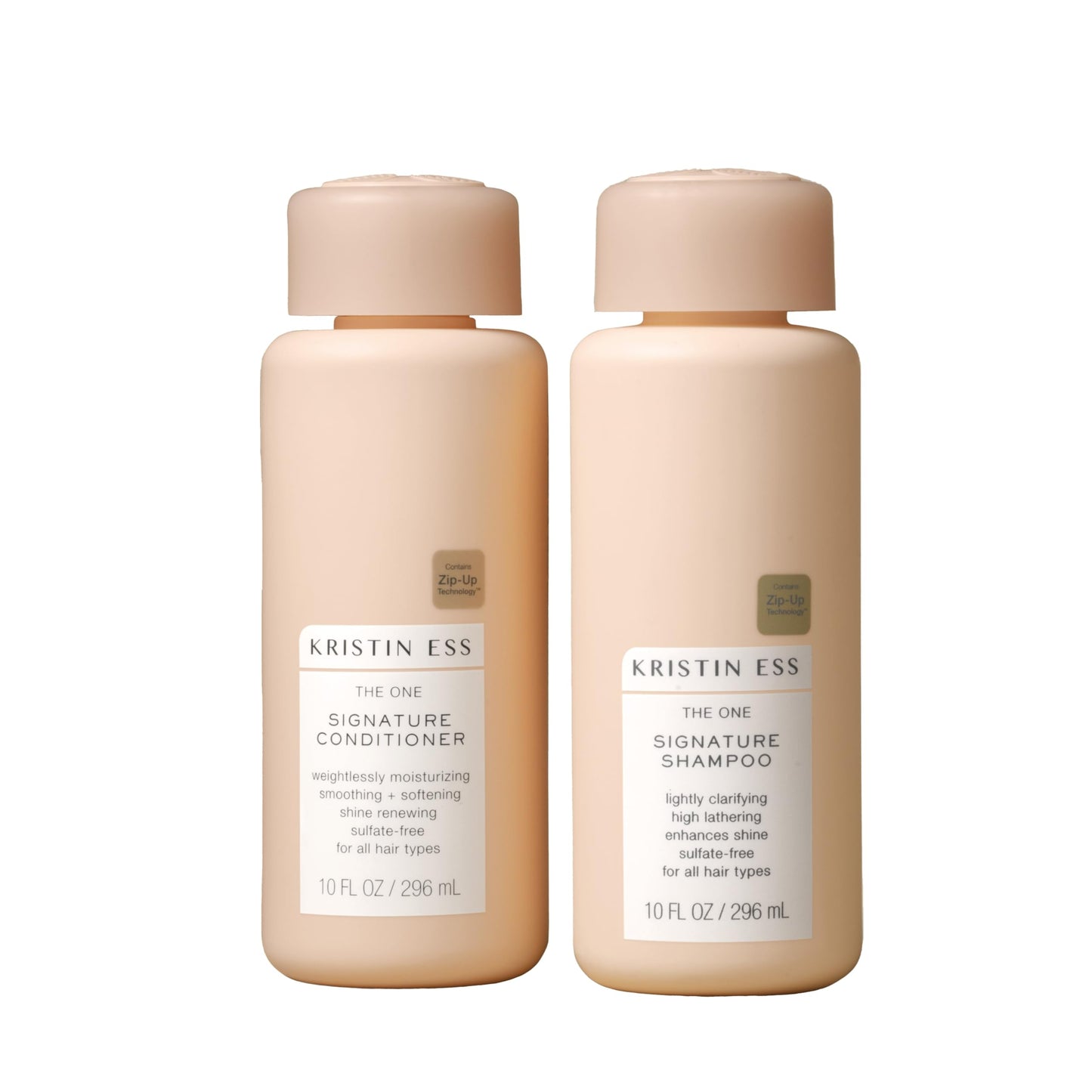 Kristin Ess Hair Signature Sulfate-Free Shampoo & Conditioner Set – Moisturizing, Frizz Control, Color Safe, Vegan, Paraben-Free, Pear Scent