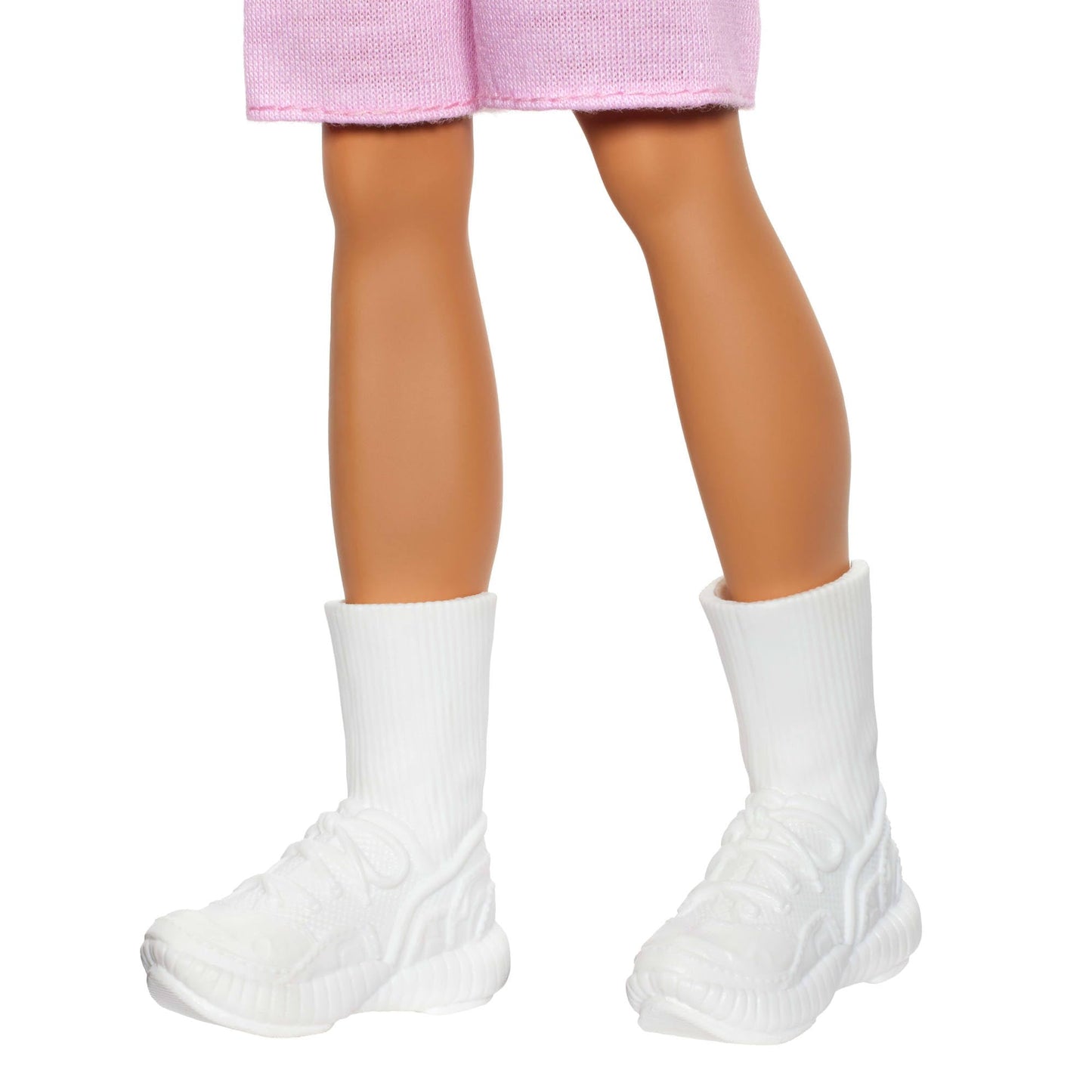 Barbie Fashionistas Ken Doll #241 with Blonde Hair Wearing Red and White Striped Polo Shirt with Pink Shorts, White Crew Socks and Sneakers