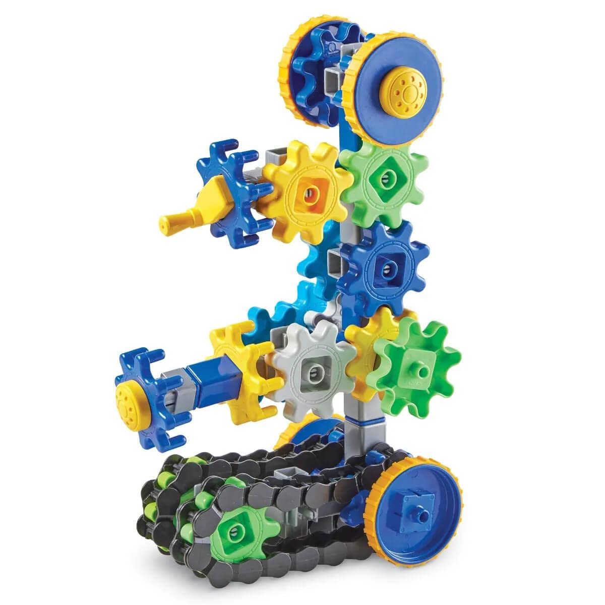 Learning Resources Gears! Gears! Gears! Treadmobiles Building Set, STEM Toys, Develops Early Engineering Skills, 108 Pieces, Ages 5+