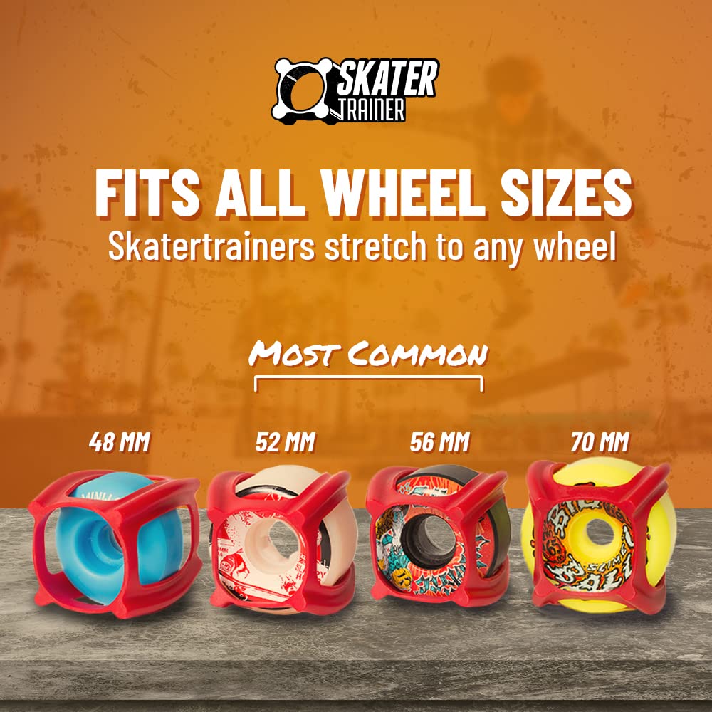 Skater Trainers for Kids 8-12 - Learn Ollies, Kickflips & Tricks Faster - Skateboarding Accessories, Stocking Stuffers, Fits All Wheels