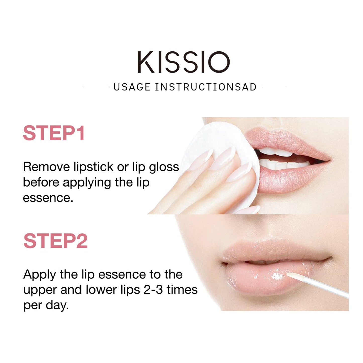 KISSIO Natural Lip Plumper Gloss – Hydrating & Moisturizing, Reduces Fine Lines, Fuller Lips, Day Use Lip Mask 5.5ml