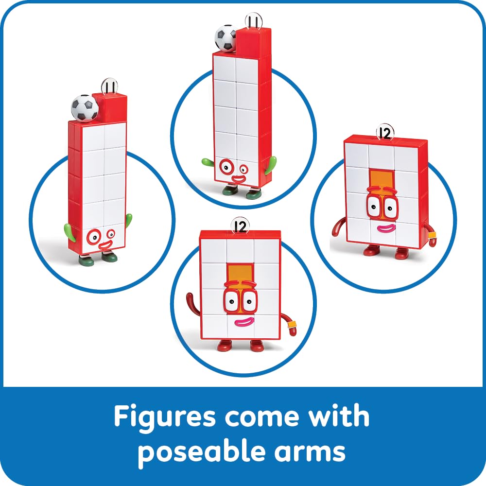 hand2mind Numberblocks Friends Eleven & Twelve Figures, Math & Number Toys for Toddlers 3-5, Preschool Learning, Educational Figurines