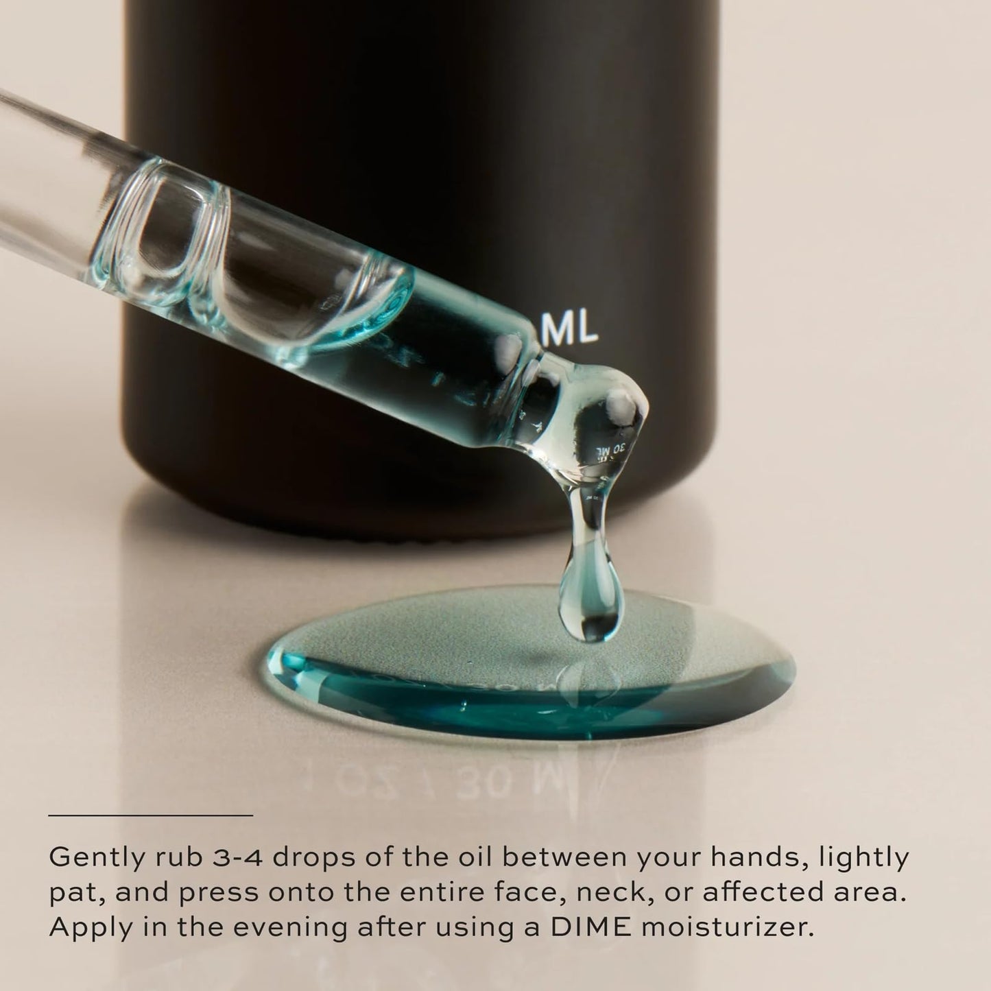 DIME Beauty Blue Facial Oil, 1 oz / 30 mL - Blemish Spot Treatment with Blue Tansy, Black Cumin Seed, Rosehip, and Grapeseed Oils