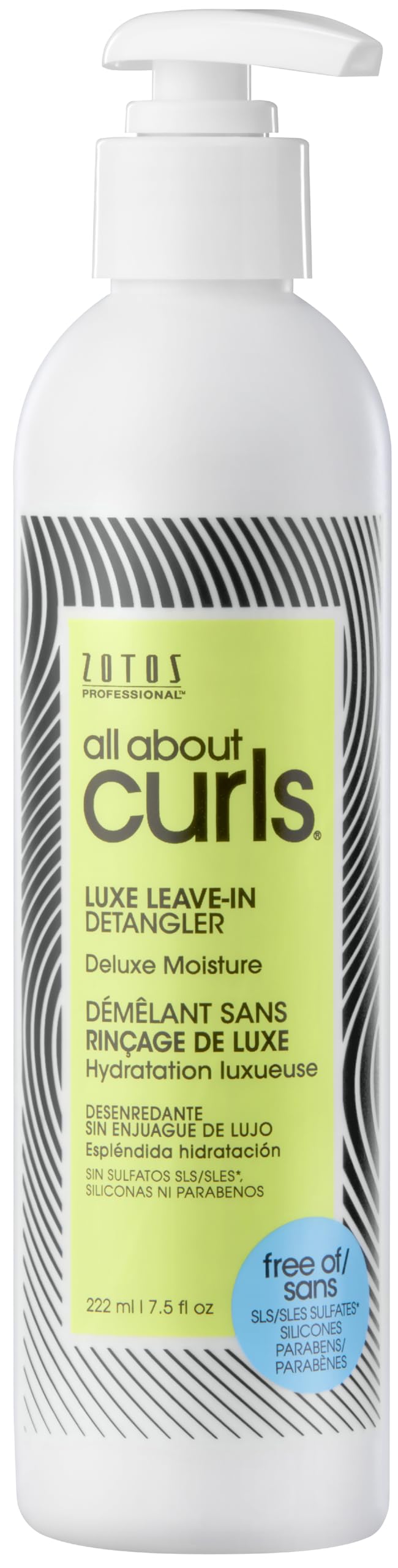 ALL ABOUT CURLS Luxe Leave-In Detangler 7.5 Fl Oz | Moisturize, De-Frizz & Detangle | For All Curly Hair Types | Vegan, Sulfate & Cruelty-Free