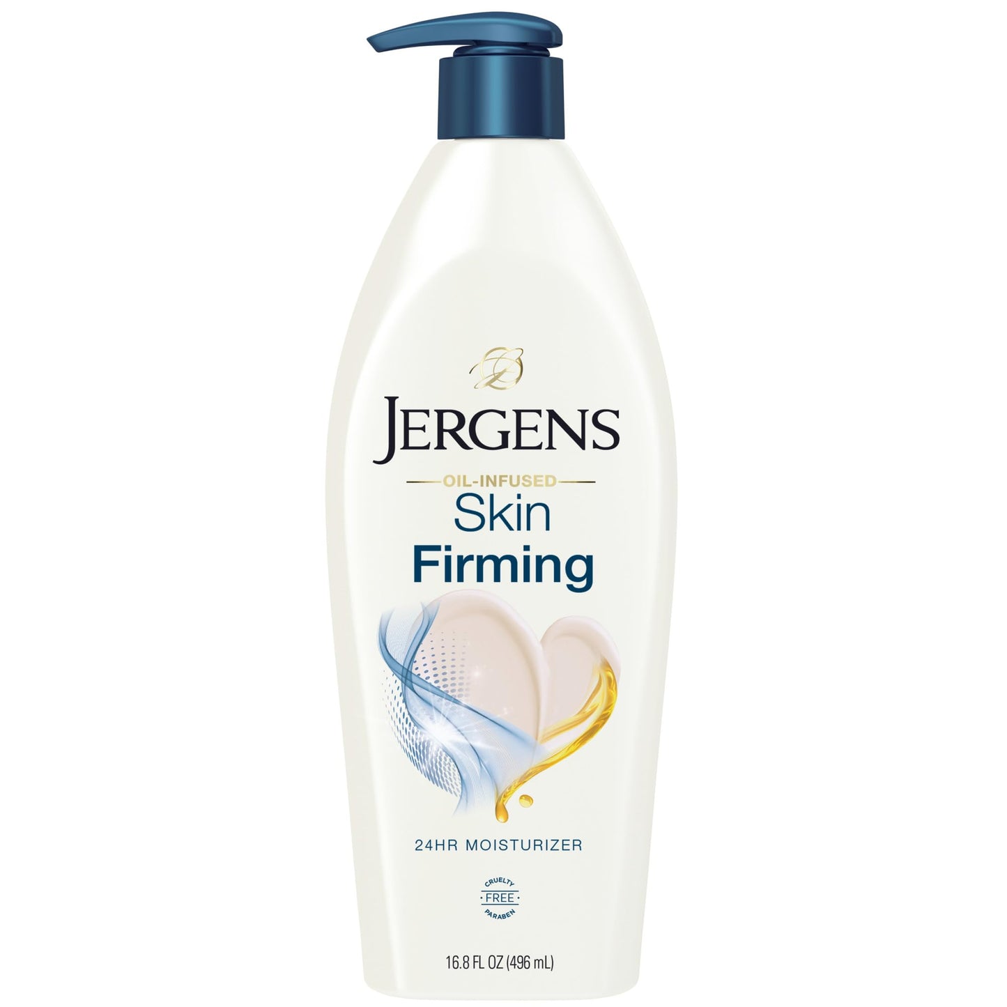 Jergens Skin Firming Body Lotion – Hydrating Skin Tightening Cream with Collagen & Elastin, Dermatologist Tested for Dry to Extra Dry Skin, 16.8 oz