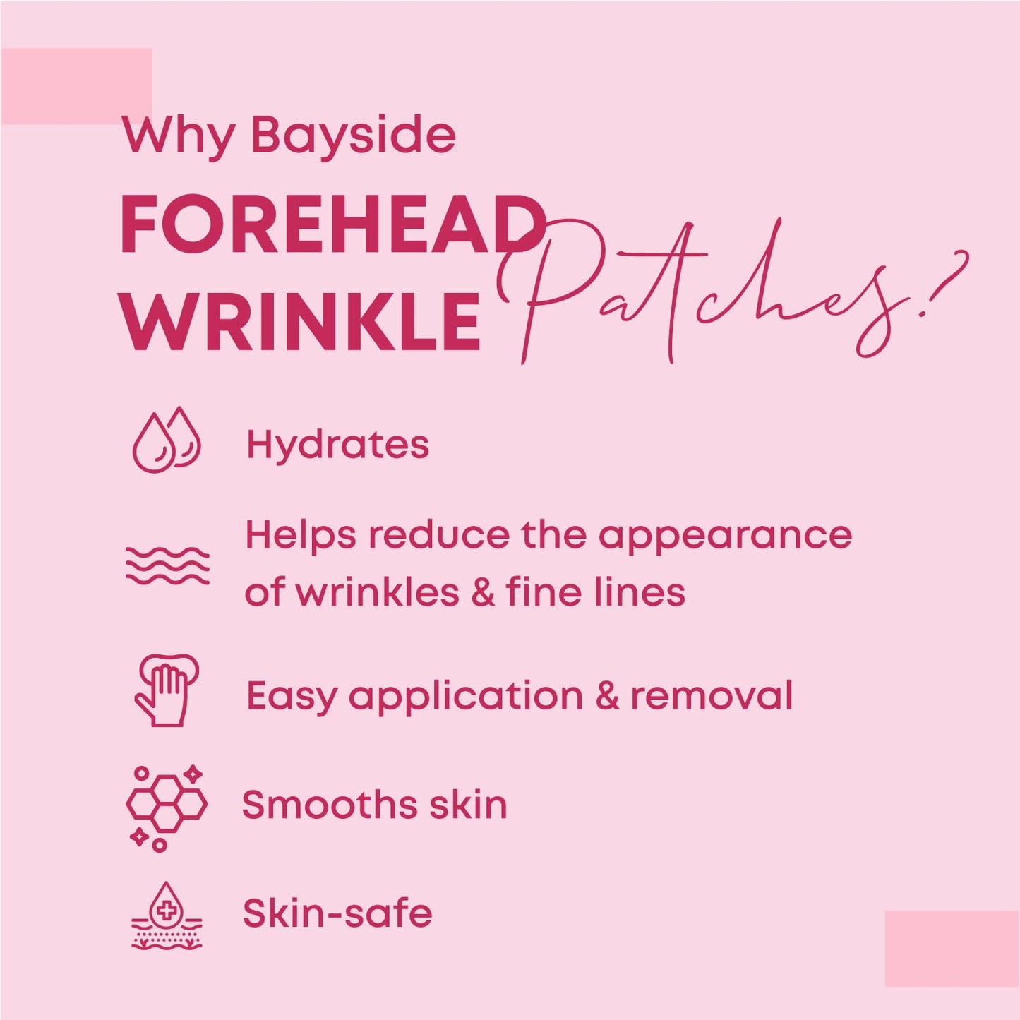 Forehead Wrinkle Patches – Reusable, Non-Invasive Skin Care for Fine Lines & Wrinkles, Pairs with Eye Patches, Pack of 2