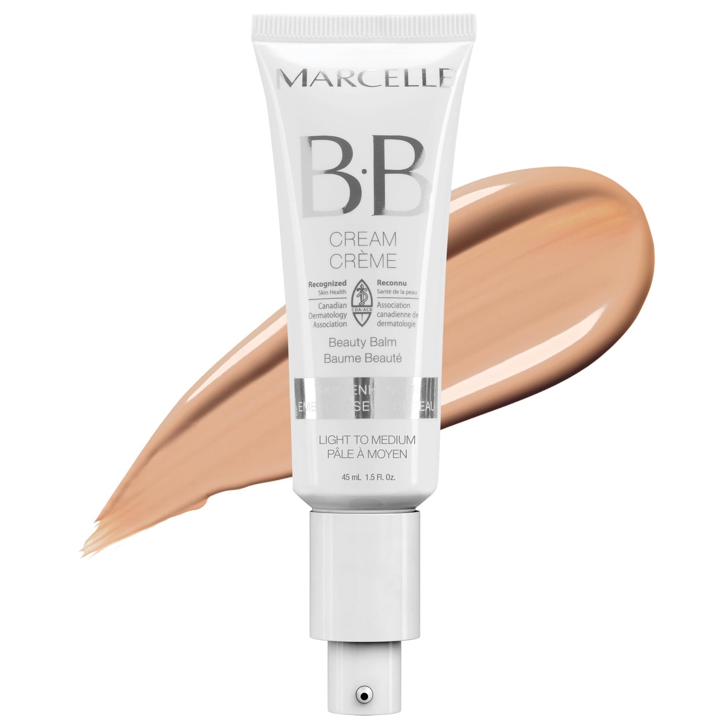 Marcelle BB Cream Light to Medium – Tinted Moisturizer, Hydrating & Lightweight Skin Enhancer, Hypoallergenic, Oil & Paraben-Free, 45 mL