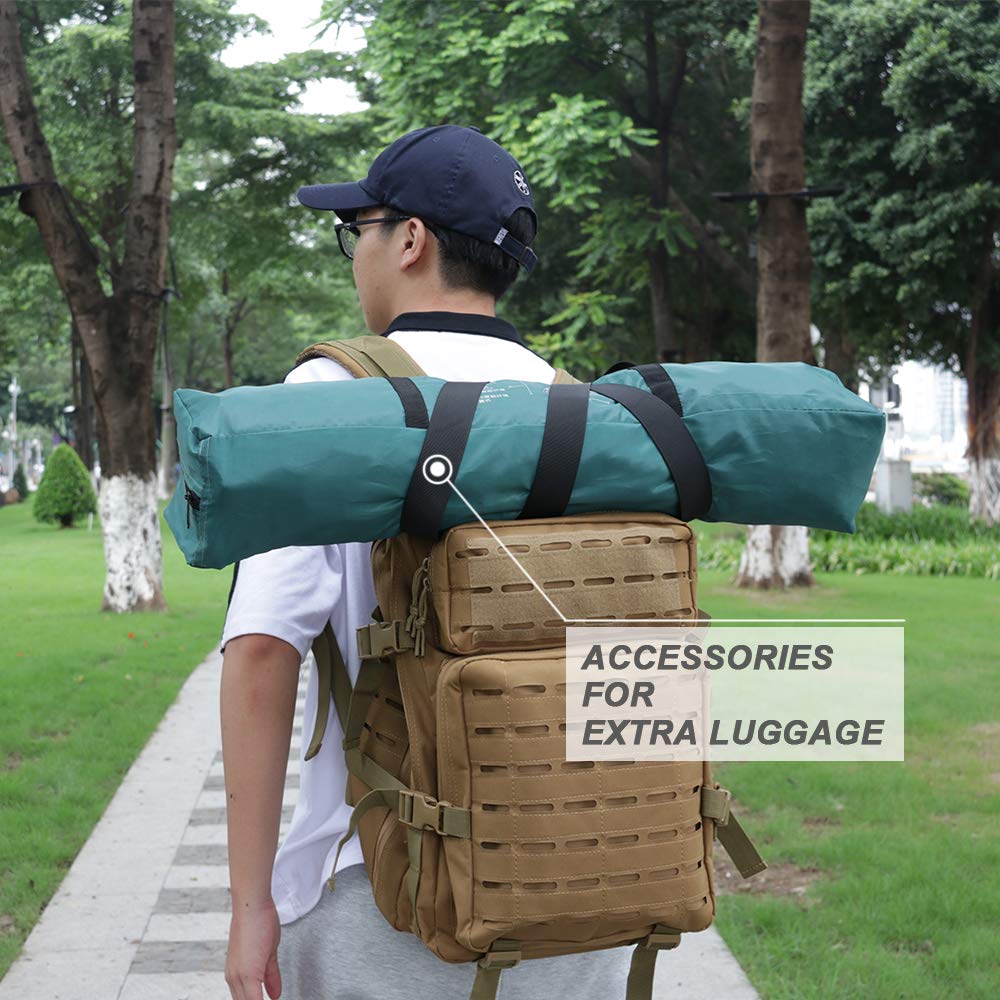 MAGARROW 65" 1.5" Utility Straps with Buckle Adjustable, 4-Pack (Black (4-PCS))