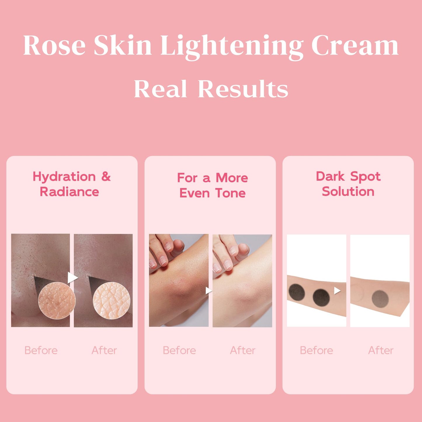 Underarm Lightening Cream – Skin Brightening for Armpits, Inner Thighs, Elbows, Knees & Intimate Areas, 1.69 fl. oz