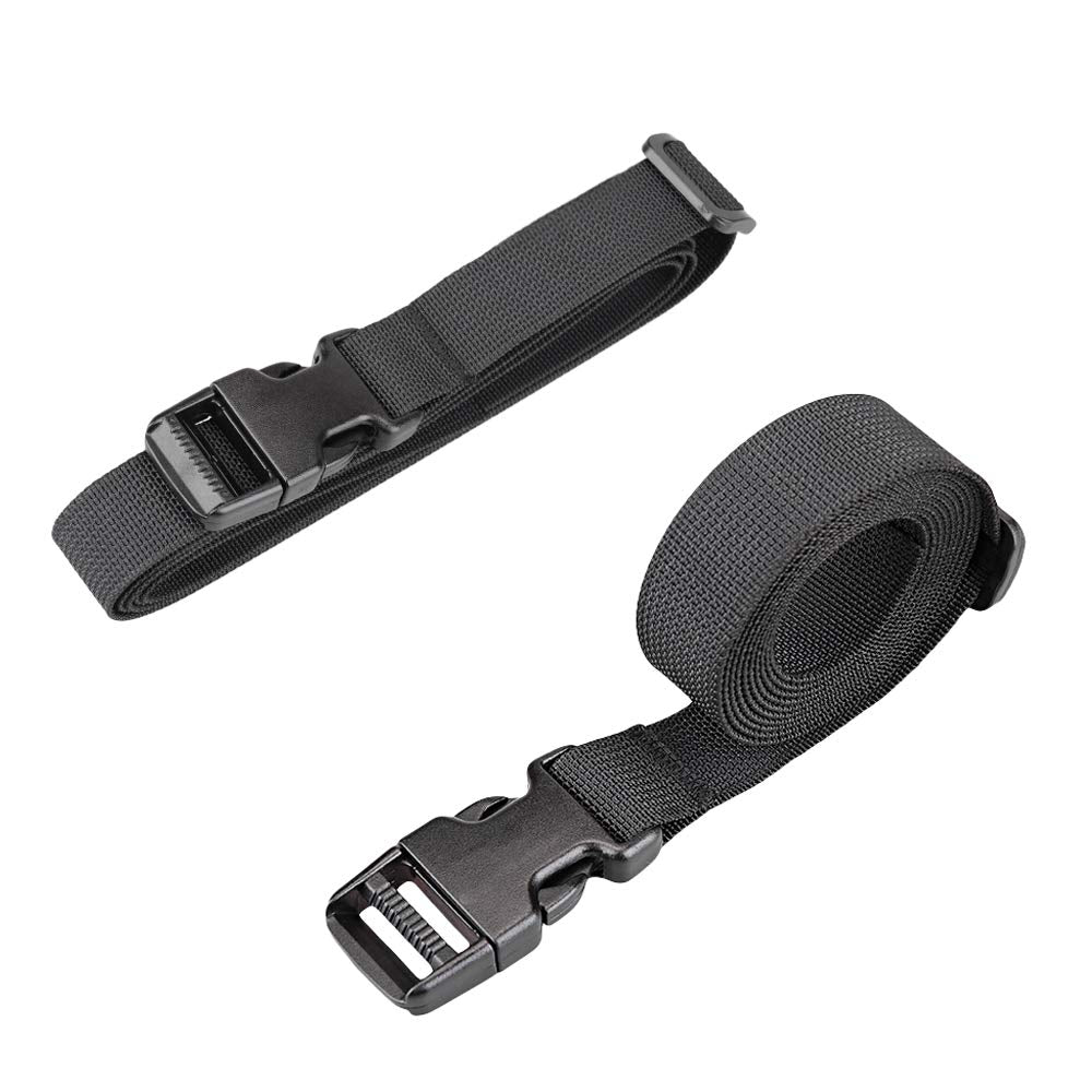 MAGARROW 78" x 1" Strap Buckle Packing Straps Adjustable 1-Inch Belt (Black (4-PCS))