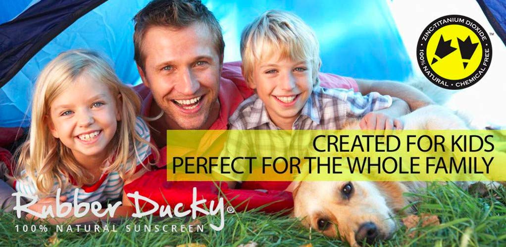 Rubber Ducky Mineral Lip Balm SPF 39 – Coconut Flavor, Reef Safe, Vegan Lip Sunscreen with Vitamin E, Broad Spectrum, Water Resistant, 3 Pack