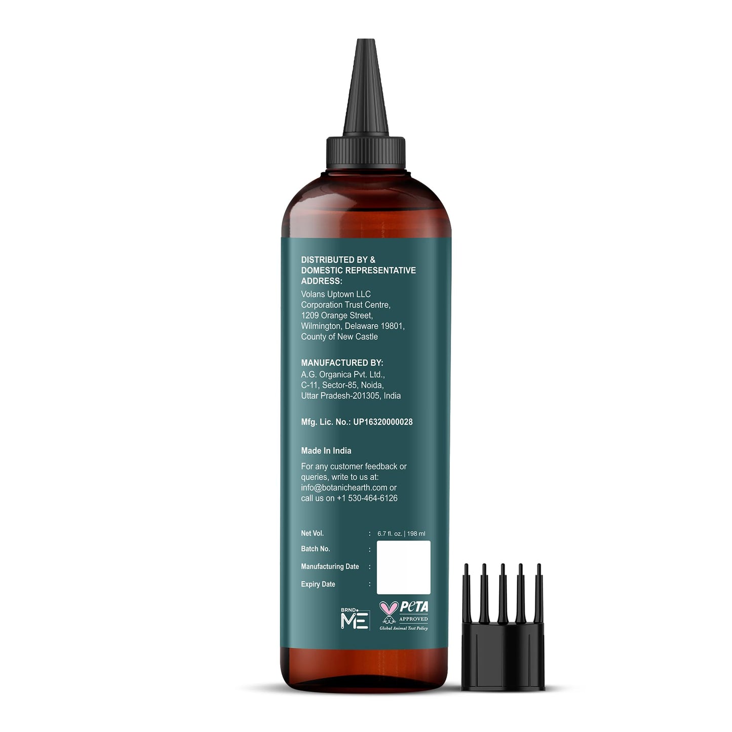 Botanic Hearth Rosemary Hair Growth Oil with Pumpkin Oil - 100% Pure Hair Tonic for Dry, Damaged Hair - Strengthening & Nourishing, 6.7 fl oz