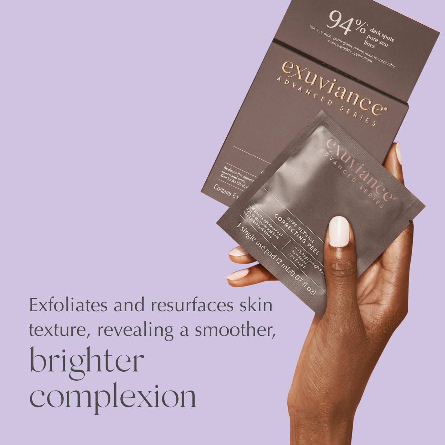 EXUVIANCE Dark Spot Correcting Starter Set (35g Triple Microdermabrasion Face Polish/2 pads Pure Retinol Corecting Peel)