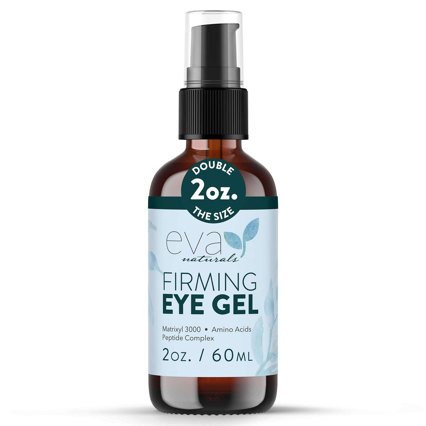 Eva Naturals Eye Gel – Anti-Aging Under Eye Treatment with Peptides, Hyaluronic Acid & Botanicals for Dark Circles, Puffiness & Wrinkles, 2 oz