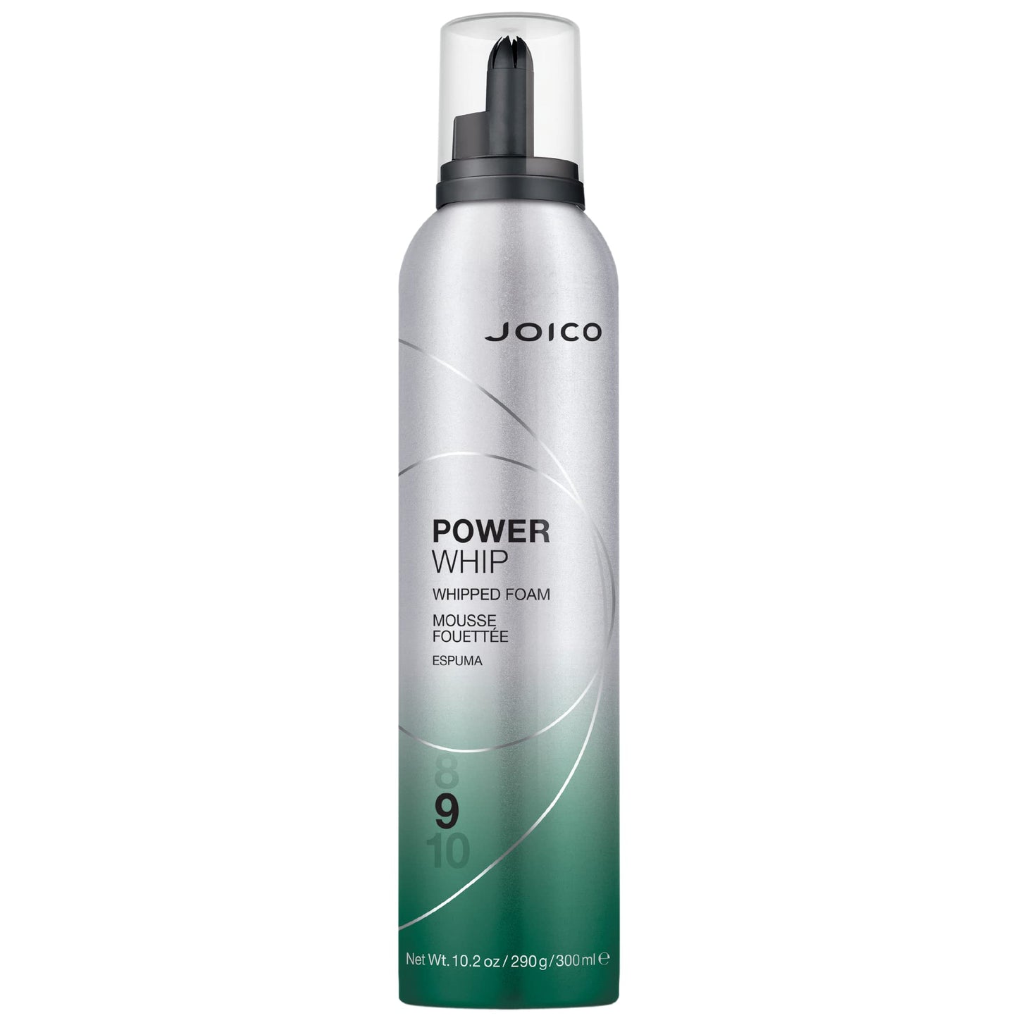 Joico Power Whip Whipped Foam – Volumizing & Body Boost, Heat & Humidity Protection, Frizz Control, Shine Enhancer, 10.2 Fl Oz