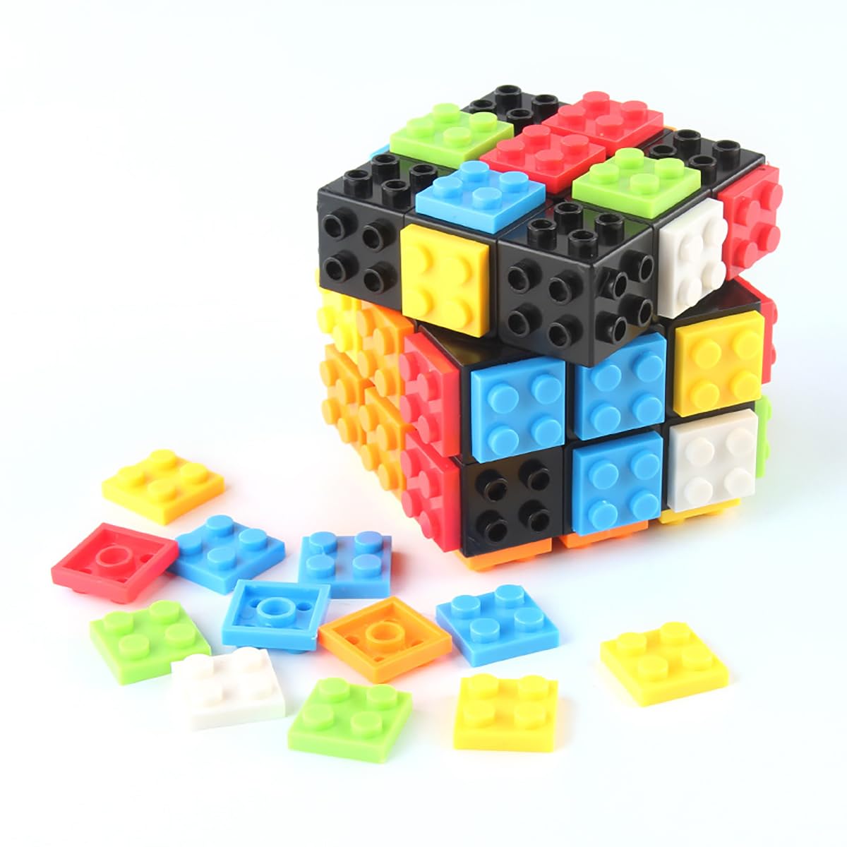 AMAZA 3x3 Speed Cube Stress Relief Toys Black 3x3x3 Magic Cube Puzzles Toy Sturdy and Smooth Cubes Toy Game Puzzle Toys for Kids and Adults
