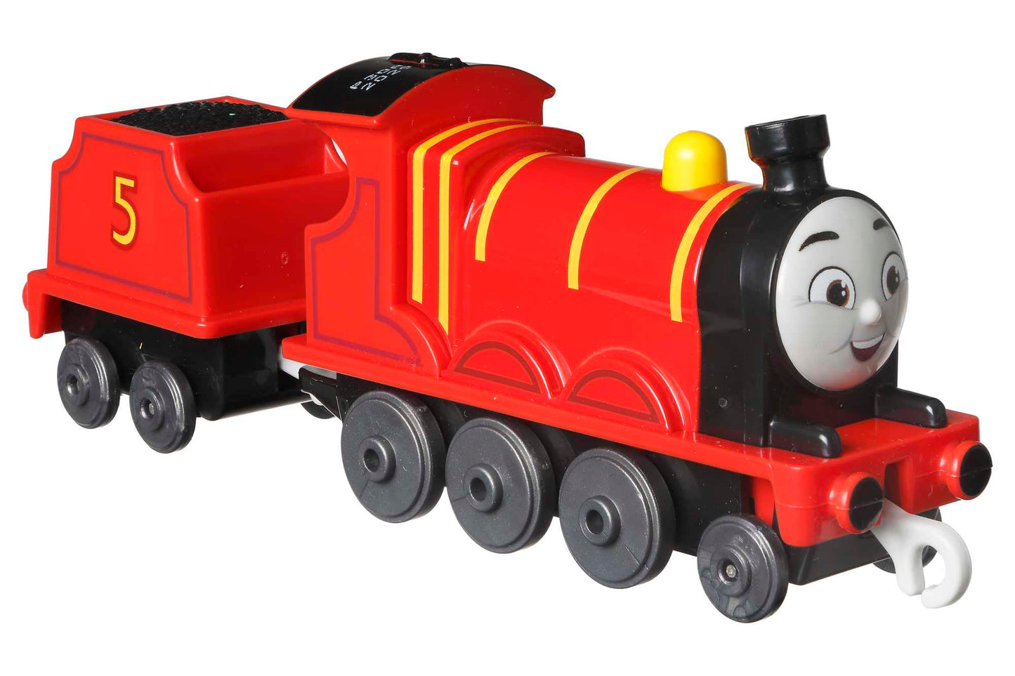 Thomas & Friends Fisher-Price die-cast Push-Along James Toy Train Engine for Preschool Kids Ages 3+