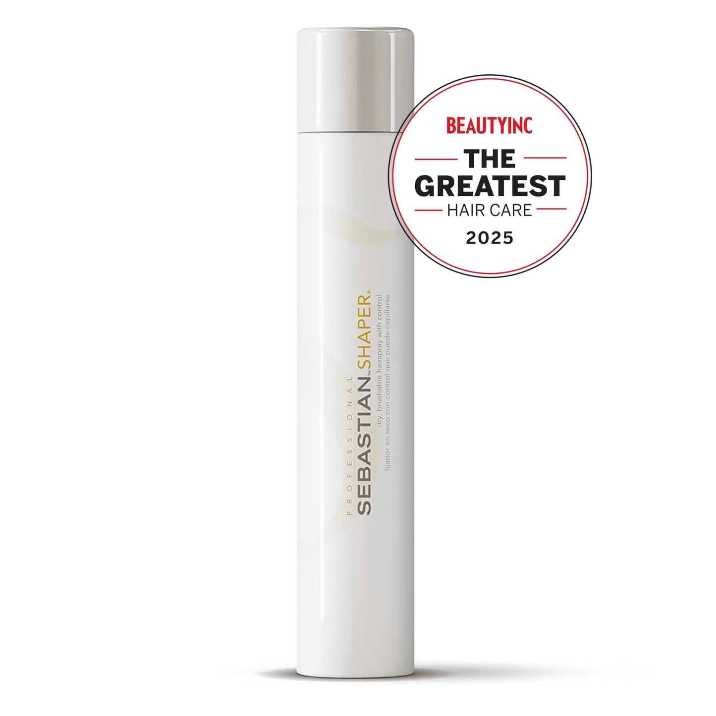 Sebastian Professional Shaper Mini Hairspray, 50 VOC% | Flexible to Medium Hold | Brushable with Control | Travel Size, 1.5 oz