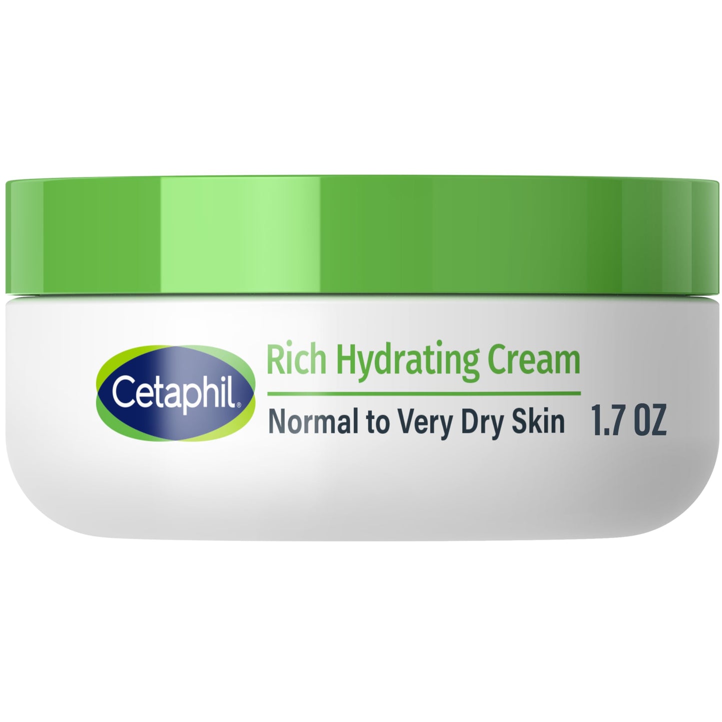 CETAPHIL Rich Hydrating Night Cream with Hyaluronic Acid, 1.7 oz – Moisturizer for Dry to Very Dry Skin, Fragrance-Free