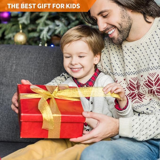 Banvih Kids Rocket Launcher Toy – 6 Foam Rockets, Launch Up to 120ft, Outdoor Game, Birthday Gift & Stocking Stuffer for Ages 3+