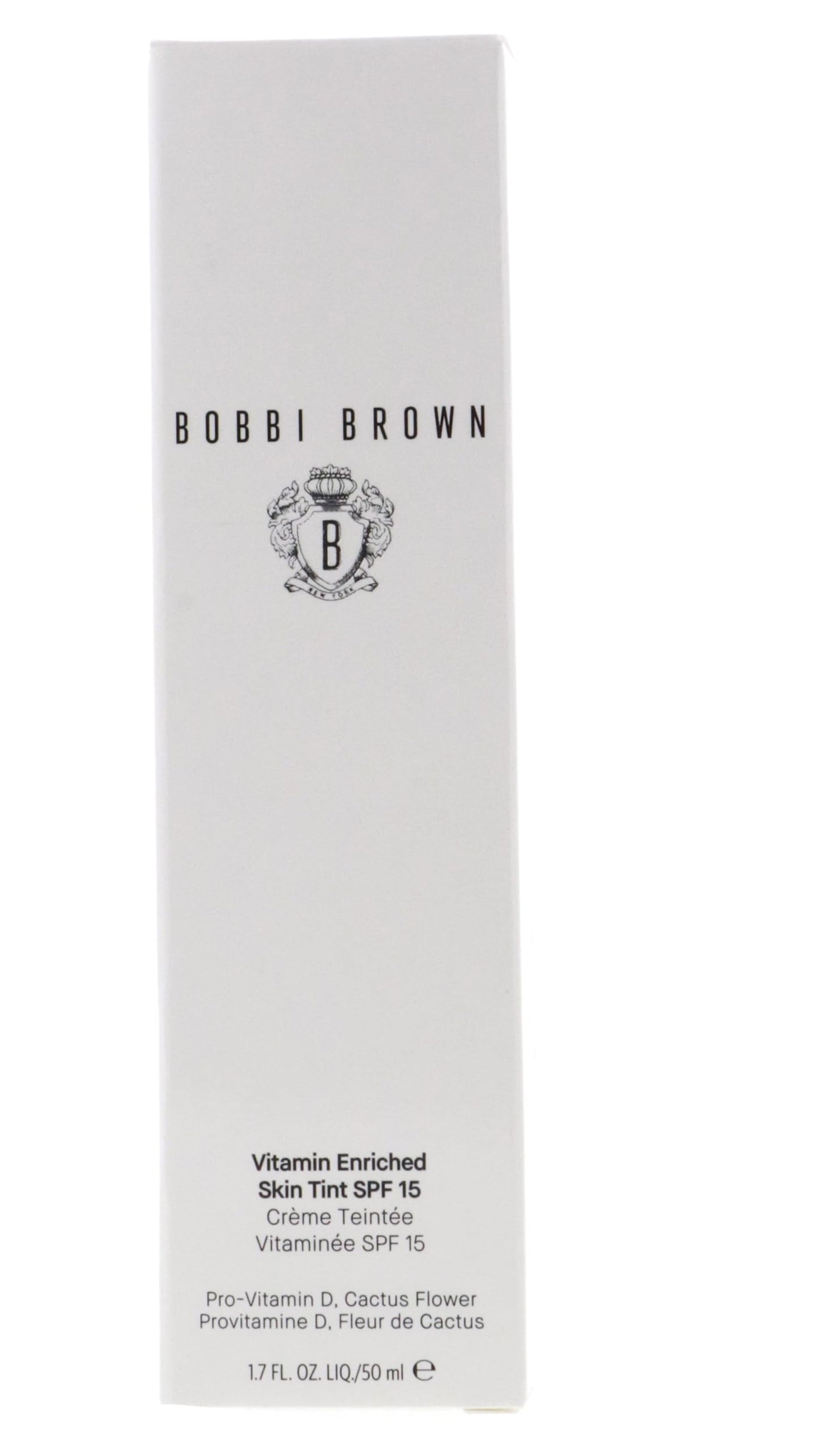 Bobbi Brown Vitamin Enriched Skin Tint SPF 15 | Broad Spectrum SPF Skin Tint | Hydrating Tinted Moisturizer | Vitamins B, C, & E, 1.7 Fl Oz, Light 3