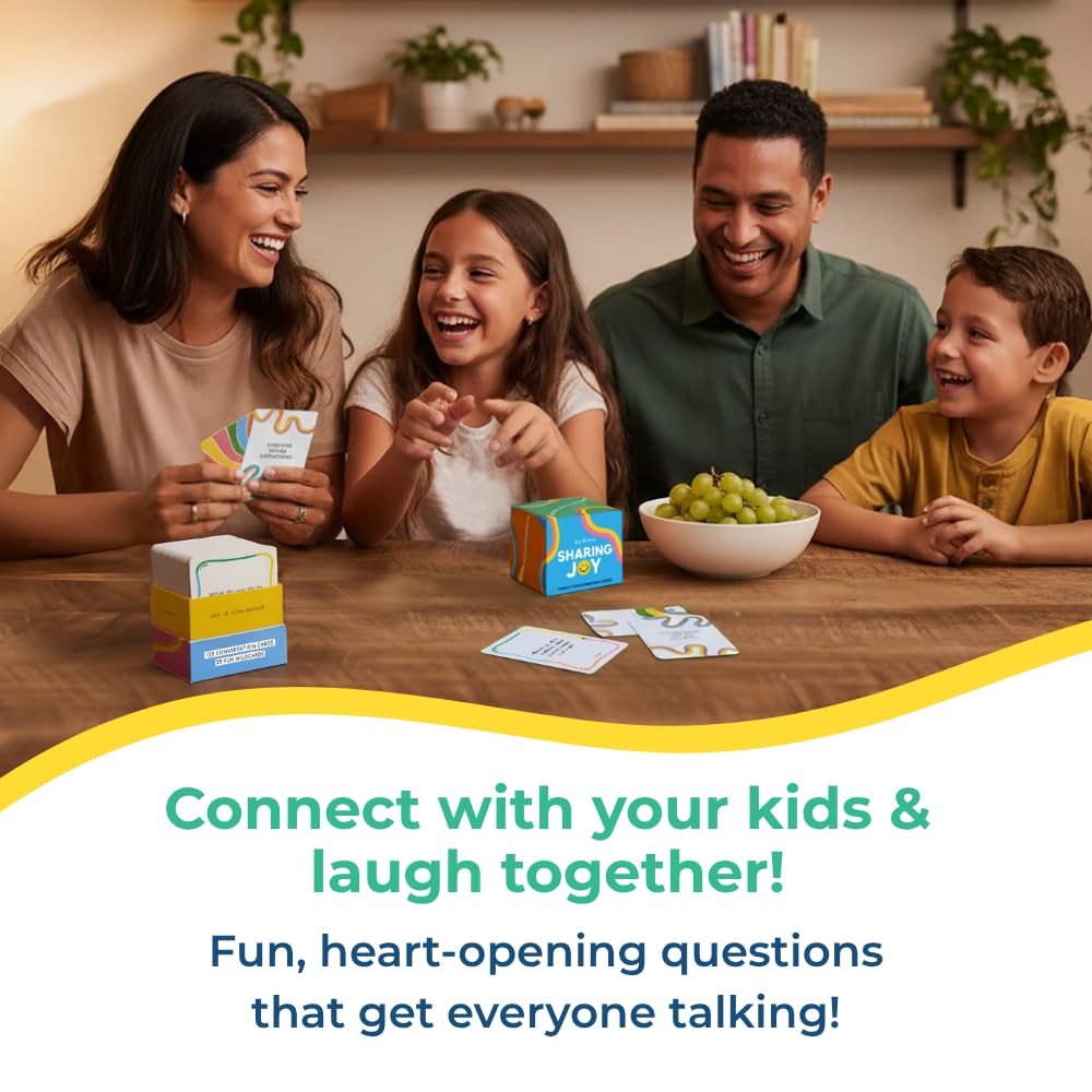 Big Life Journal Sharing Joy Family Cards - 150 Conversation Prompts to Connect, Spark Meaningful Talks, and Bring Families Closer Together
