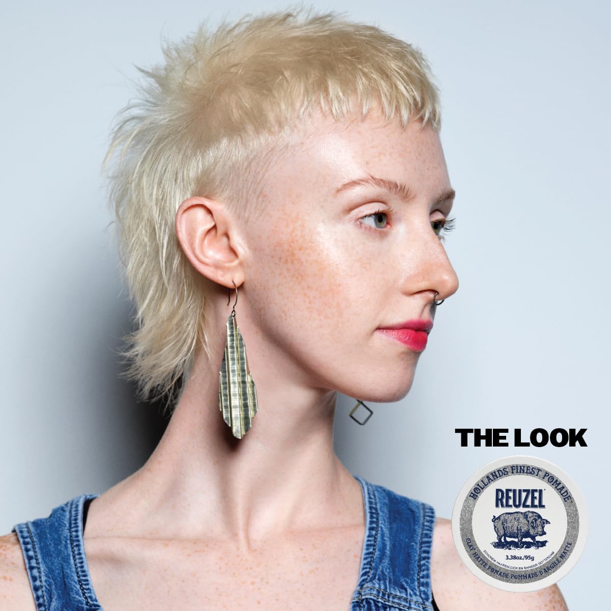 REUZEL Clay Matte Pomade, 1.3 Oz