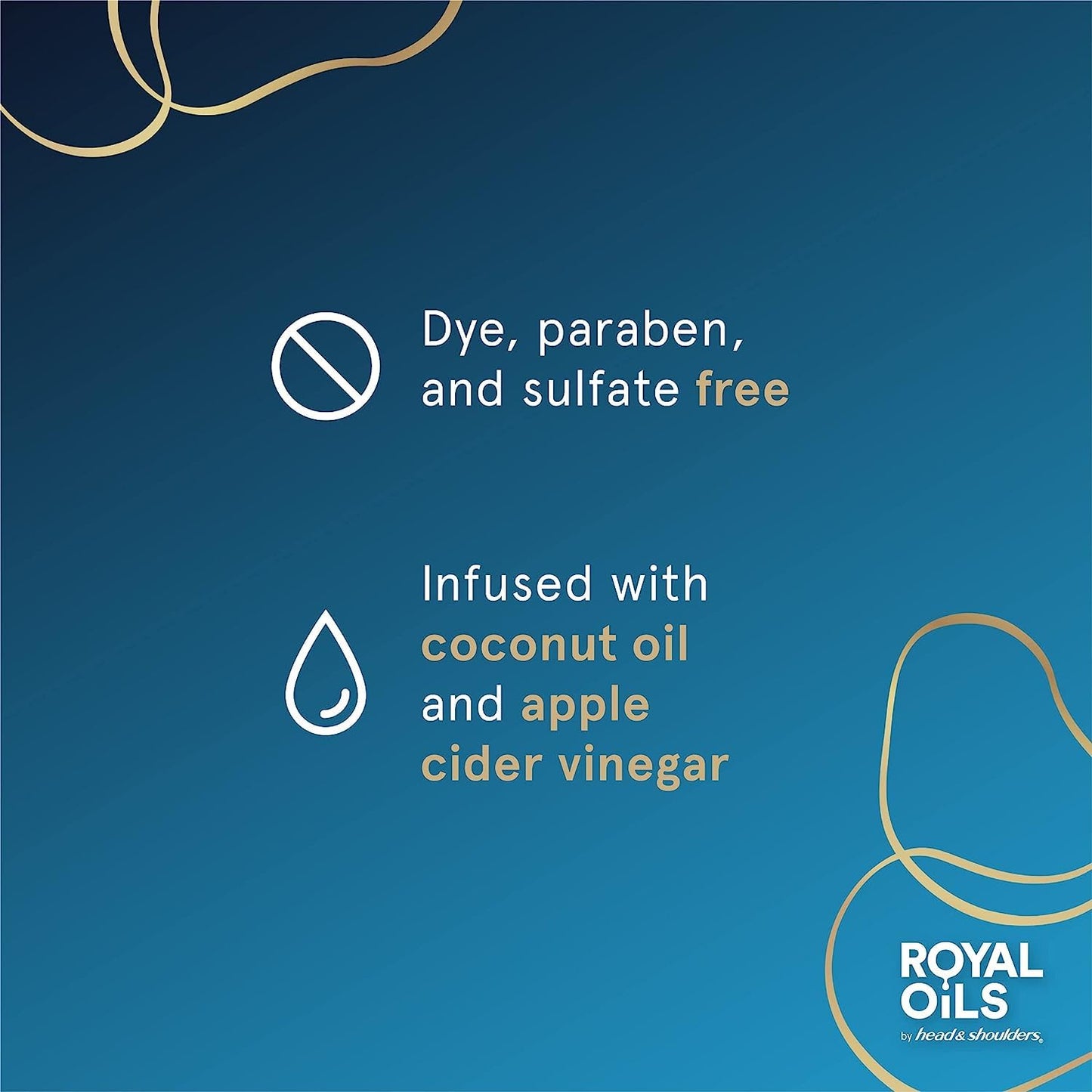 Head & Shoulders Royal Oils Shampoo & Conditioner Set, Anti-Dandruff Hair Treatment for Curly & Coily Hair, 12.8 Fl Oz