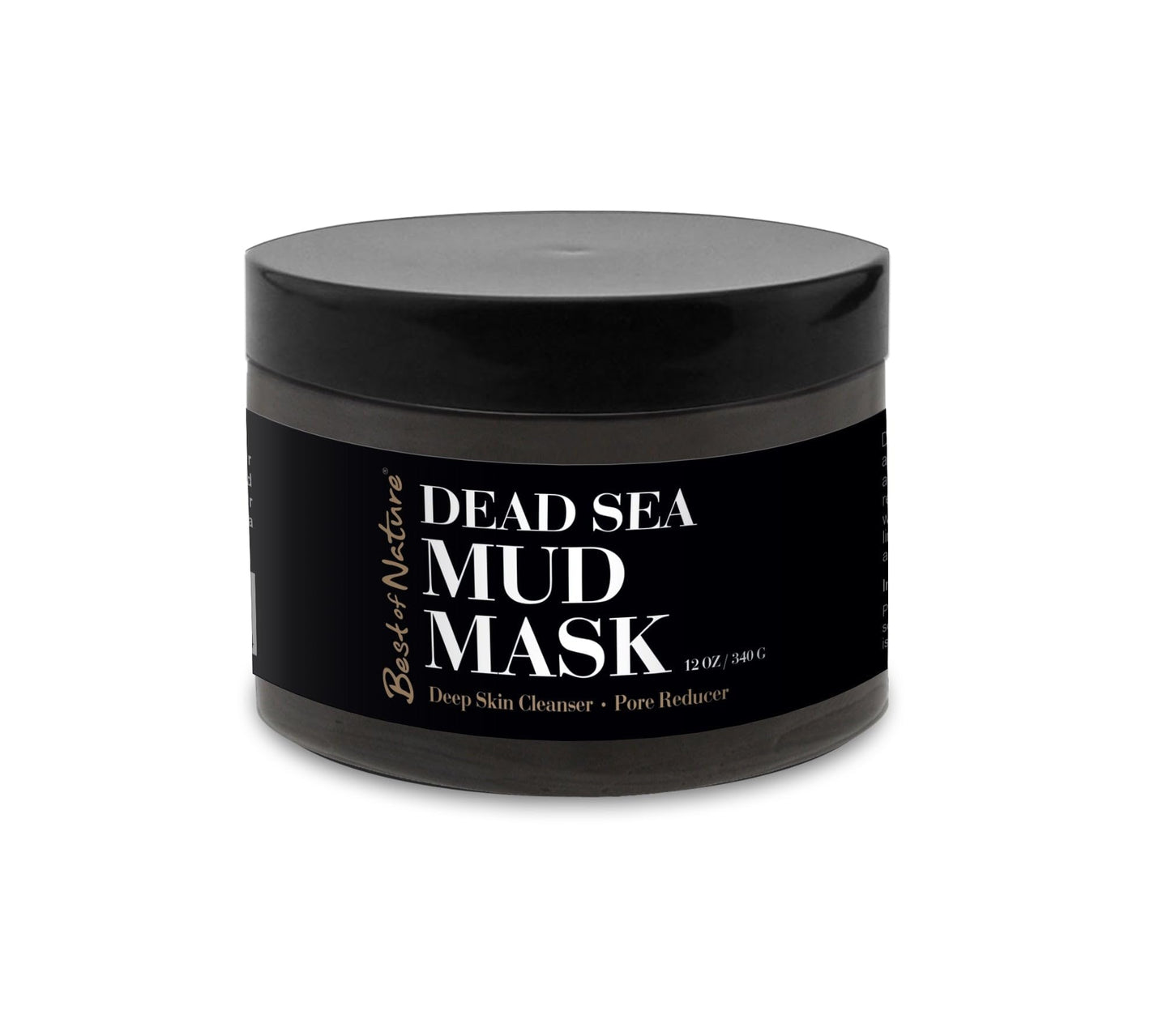 Best of Nature 100% Pure Dead Sea Mud – Natural Detoxifying Facial & Body Mask – Deep Cleansing for All Skin Types – 6.5 oz Jar