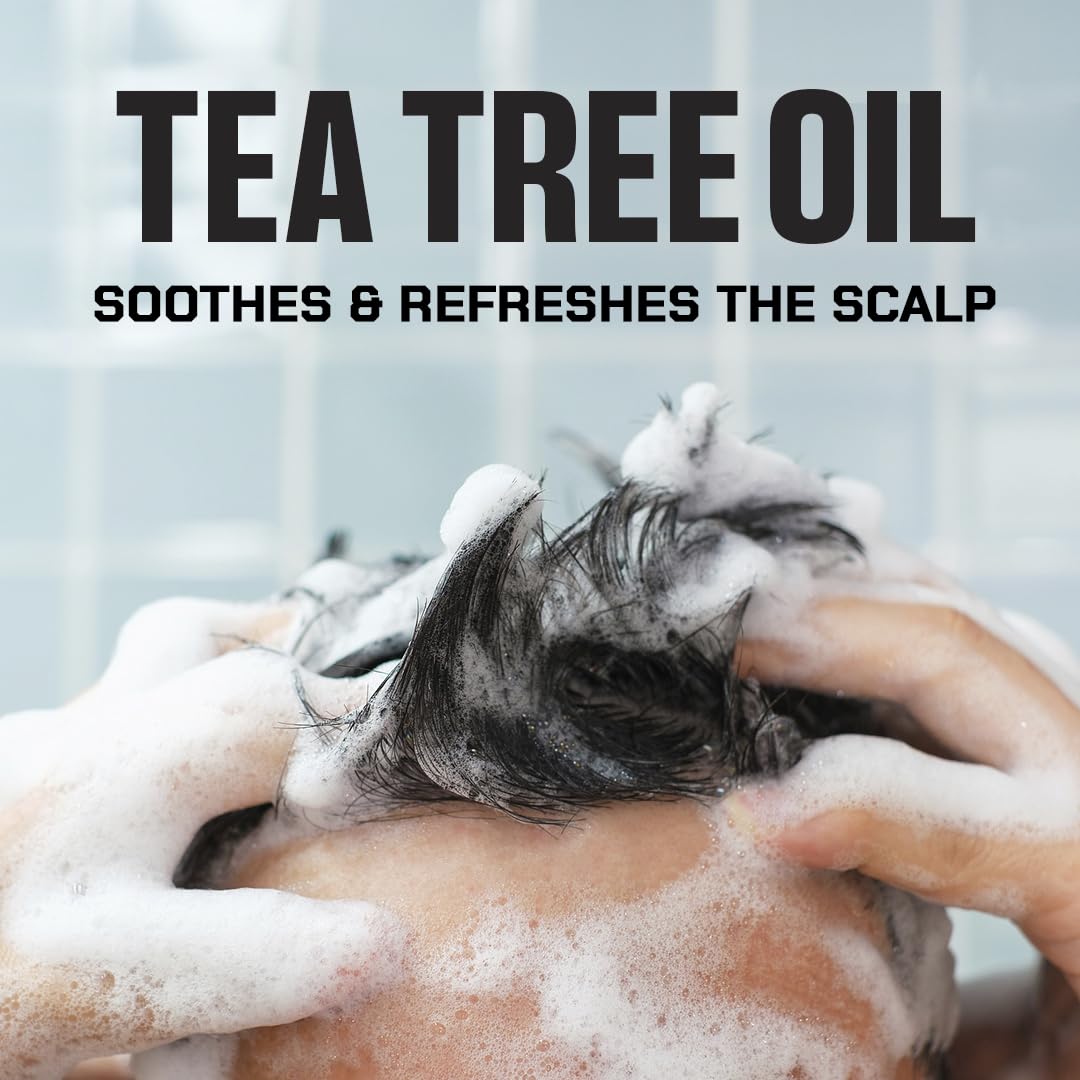 Duke Cannon 2-in-1 Tea Tree Hair Wash & Sawtooth Body Wash Bundle – Deep Clean, Refreshing Masculine Scent, Gentle Hair & Body Cleanser – 2 Pack