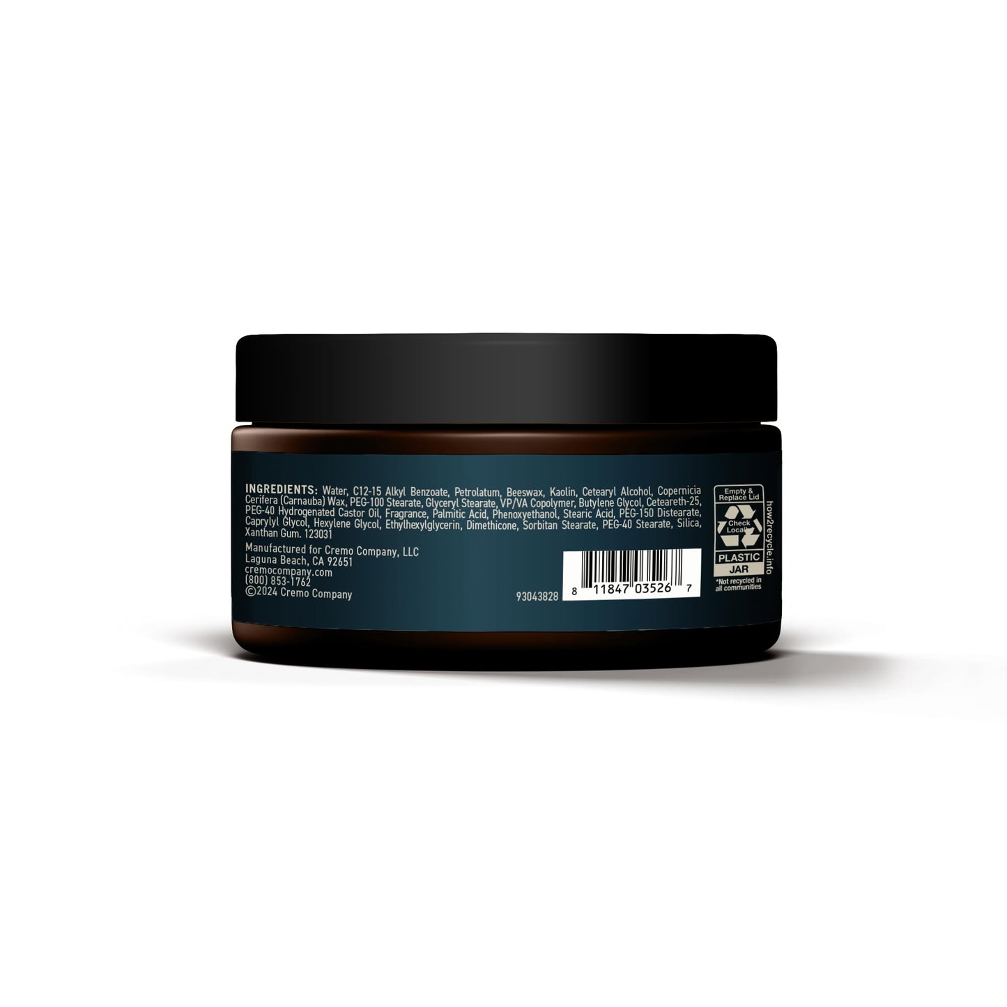 Cremo Premium Barber Grade Hair Styling Palo Santo (Reserve Collection) Sculpting Clay, High Hold, Matte Finsh, 4 Oz