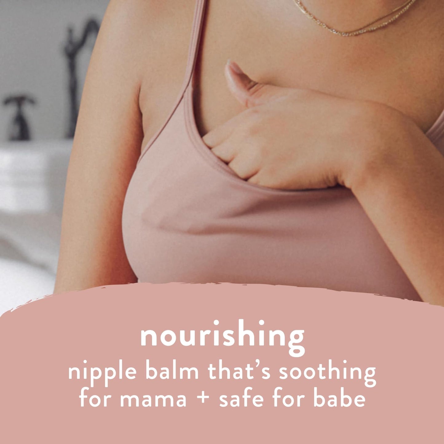 The Honest Company New Mama Care Essentials Gift Set | Hospital Bag Must Haves | Travel Size Nip Balm, Body Cream & Face Wash with Reusable Pouch