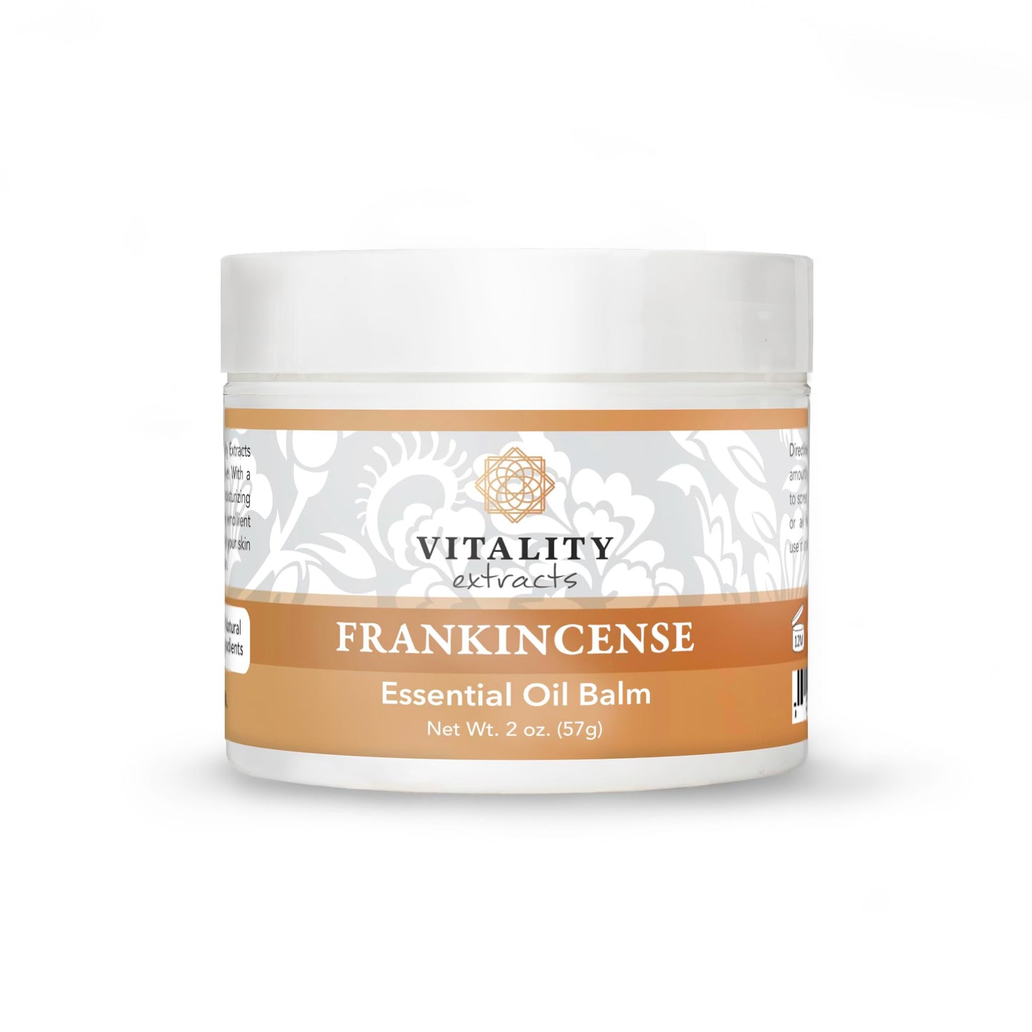 Vitality Extracts Frankincense Balm - 2oz, Boswellia Serrata, Beeswax, Olive Oil, Moisturizer for Dry, Cracked Skin, All Skin Types