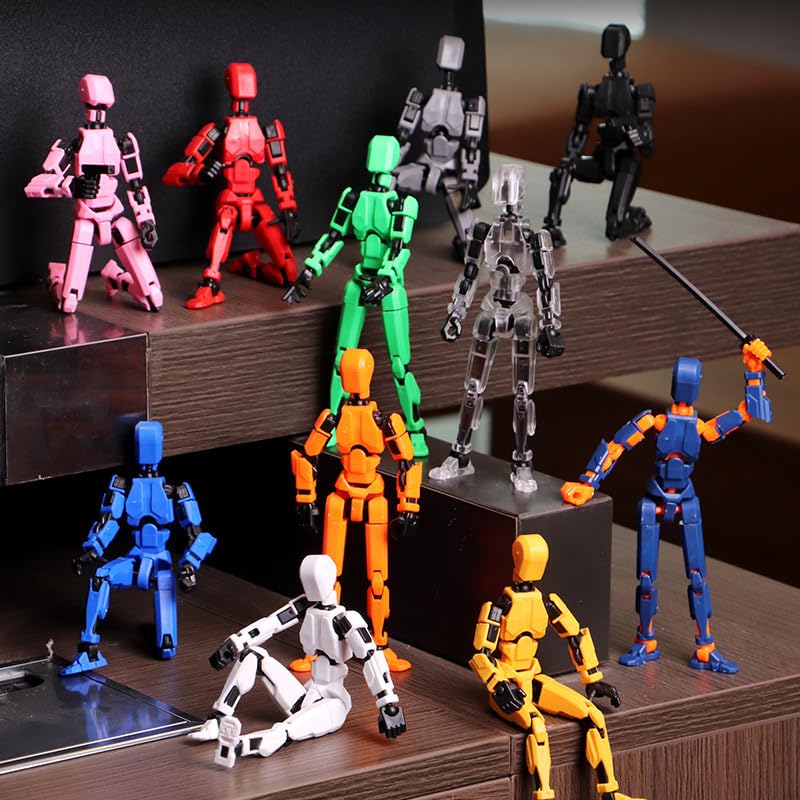 2025 Titan 13 Action Figures Set - 3D Printed Multi-Jointed Nova & Dummy Robots, Collector Desktop Decorations, 9pcs