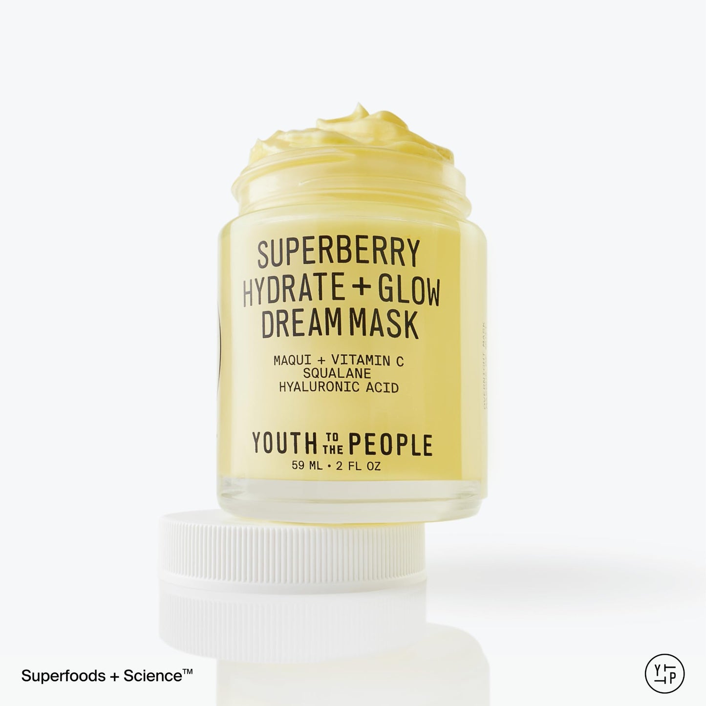 Youth To The People Superberry Dream Mask 2 fl oz – Hydrating Overnight Face Mask with Hyaluronic Acid & Vitamin C for Dry Skin
