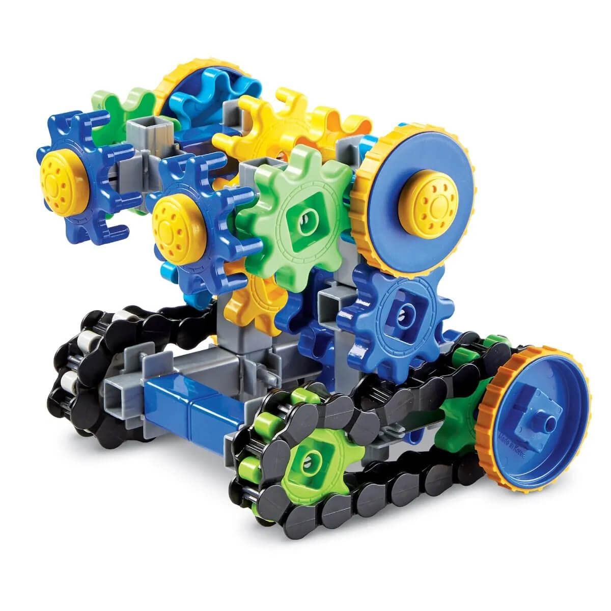 Learning Resources Gears! Gears! Gears! Treadmobiles Building Set, STEM Toys, Develops Early Engineering Skills, 108 Pieces, Ages 5+