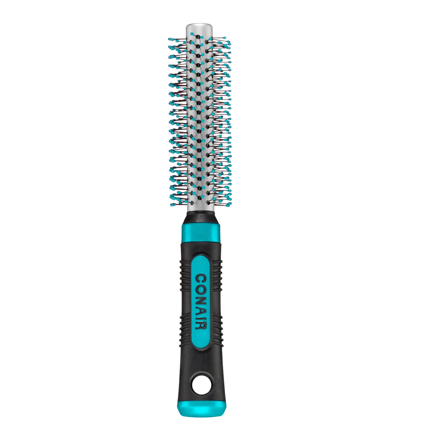 Conair Metal Round Hairbrush with Nylon Bristles – Adds Body & Fullness – Ideal for Blowouts, Short Hair & At-Home Styling
