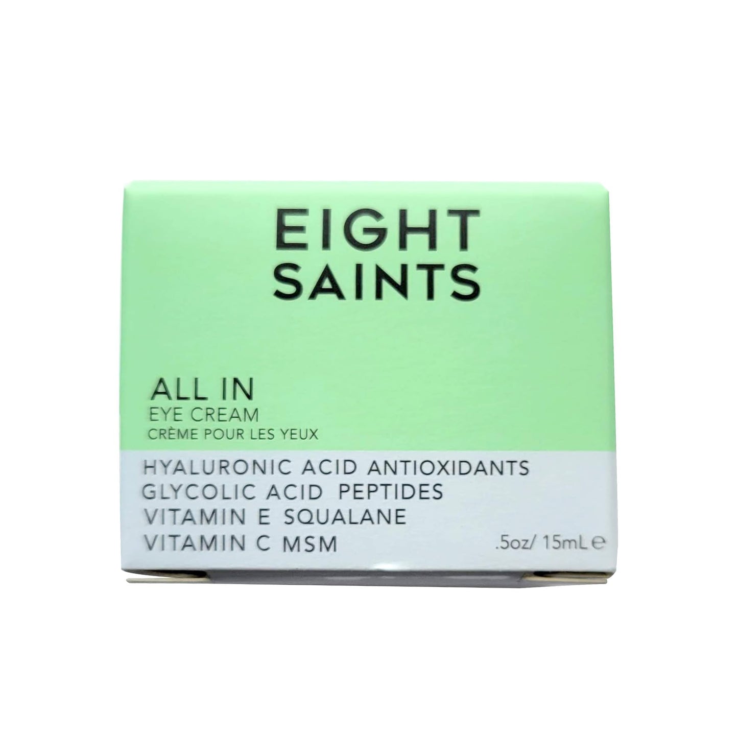 Eight Saints All-In-One Eye Cream – Natural Organic Anti-Aging Treatment for Dark Circles, Puffiness, Wrinkles & Under Eye Bags, 0.5 oz