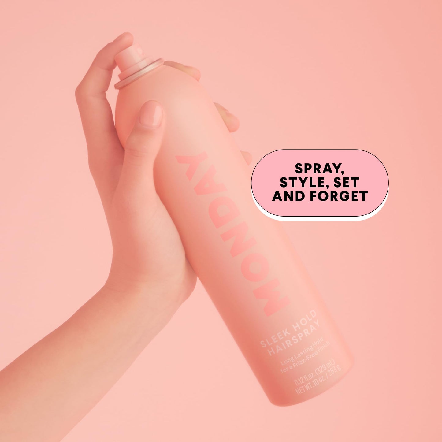 MONDAY HAIRCARE SLEEK HOLD Hairspray for long-lasting finish 329 mL